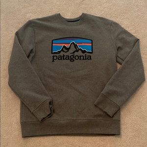 mens patagonia crew neck hoodie small